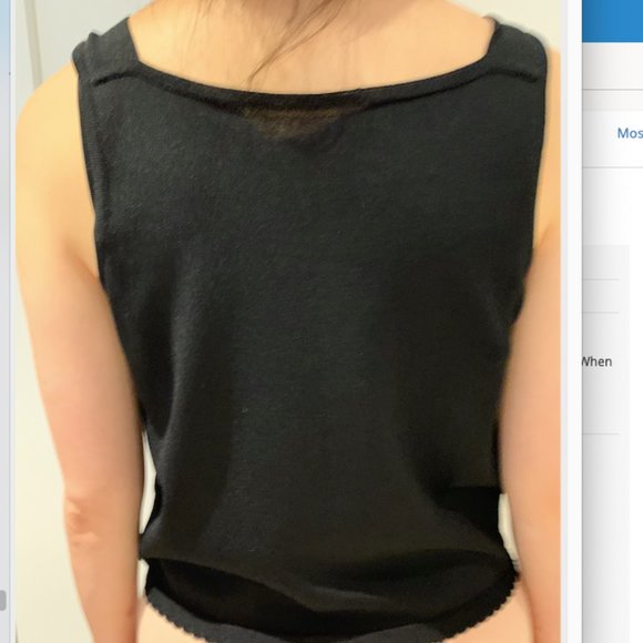 Black Rhinestone Tank Top - Picture 2 of 3